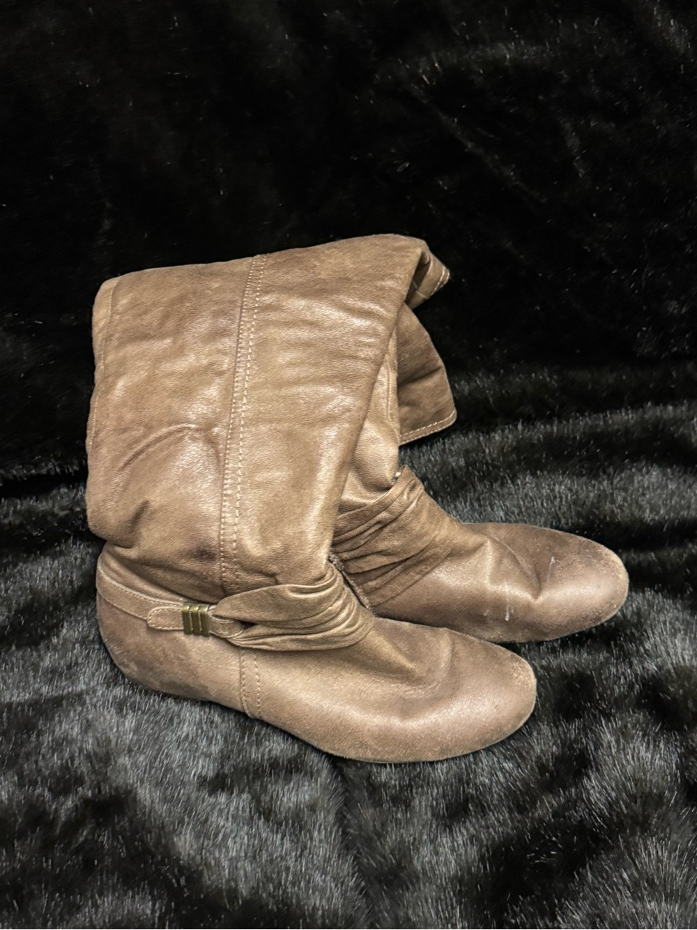 Brown Knee High Women's Boots - Picture 2 of 3
